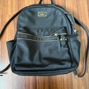 Kate Spade Black Backpack Sleek Design Everyday Use